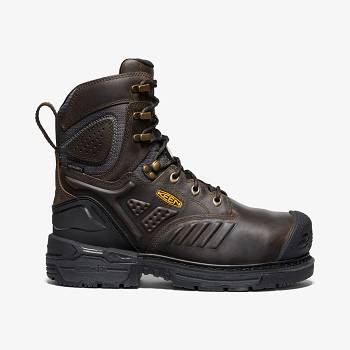 KEEN Férfi CSA Philadelphia 8" Internal MET Waterproof Munkavédelmi Bakancs Sötét Barna